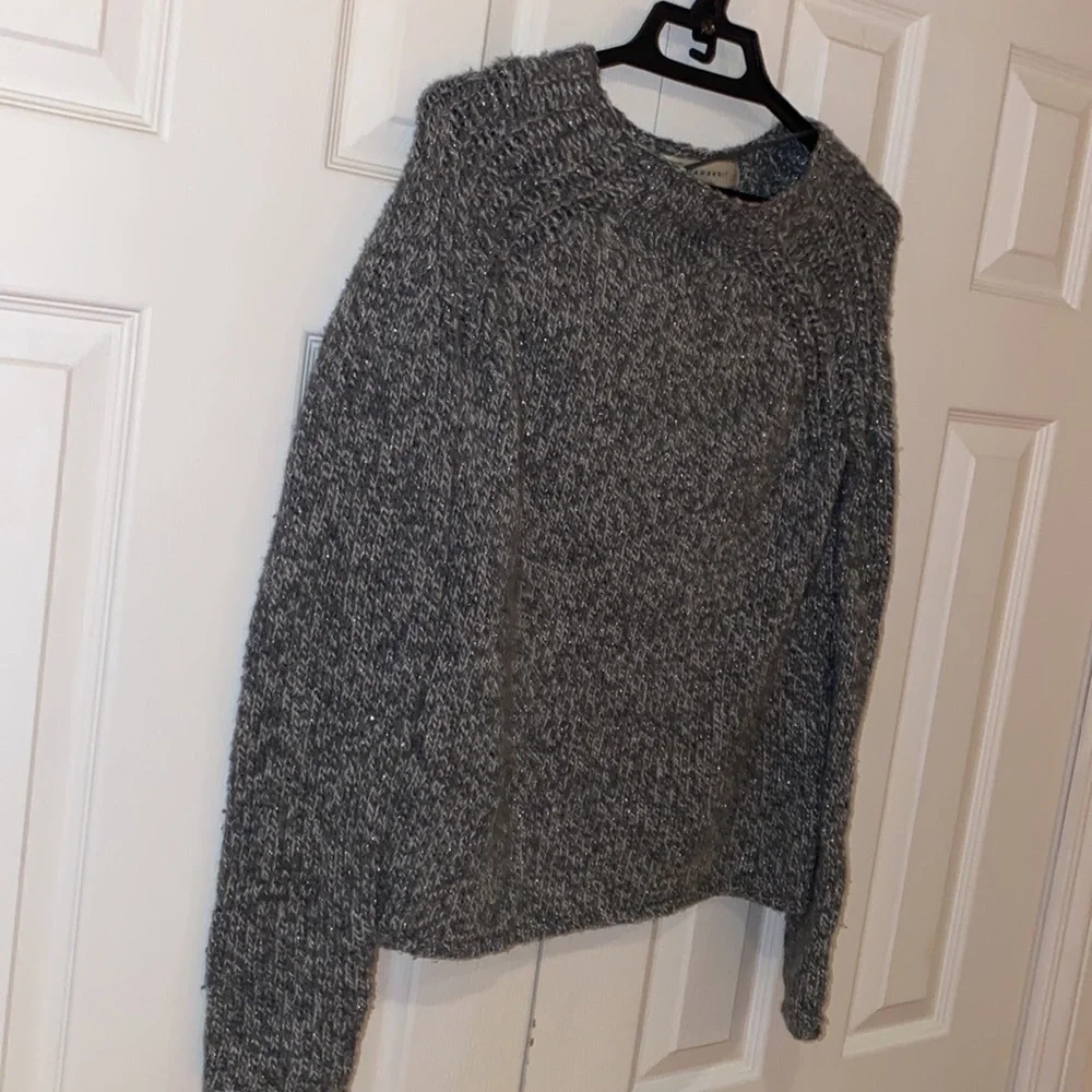 Zara grey wool sweater  Sz M - Picture 9 of 10